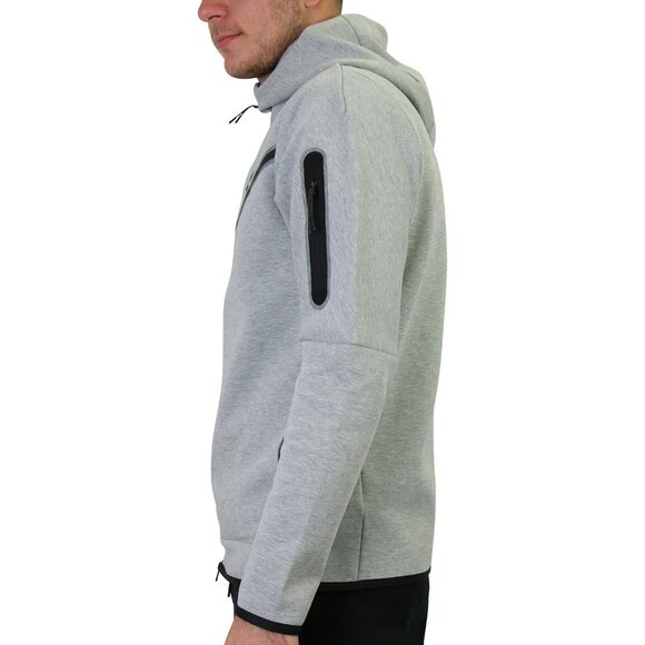 Nike Tech Fleece 2 PC Set Tracksuit Matching Windrunner Sweatsuit Gray/Black NEW - Picture 6 of 13